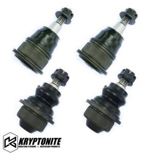 0110BJPACK | Kryptonite Upper and Lower Ball Joints | Stock Control Arms (2001-2010 Silverado, Sierra 2500 HD, 3500 HD)
