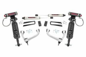 Rough Country - 54557 | 3 Inch Ford Bolt-On Arm Lift Kit w/ Vertex Coilovers & V2 Monotube Shocks (14-20 F-150 4WD) - Image 1