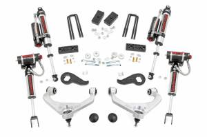 95850 | Rough Country 3 Inch Lift Kit Aluminum Control Arms Vertex Shocks (2020-2025 Silverado, Sierra 2500 HD Without Factory Rear Overloads)