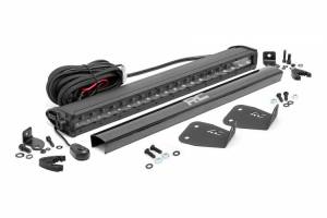 Rough Country - 71036 | Rough Country 20 Inch LED Bumper Mounting Kit For Bronco Sport | 2021-2023 | Black Series - Image 1