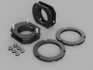 408015 | Traxda 1.75 Inch Front 1.0 Inch Rear Lift Kit (2007-2016 Acadia, 2009-2017 Traverse)