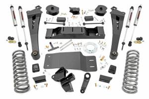Rough Country - 36070 | Rough Country 5 Inch Lift Kit For Diesel Ram 2500 4WD | 2019-2023 | Standard Rate Coil Springs (Front), Standard Non-AISIN Transmission, V2 Monotube Shocks - Image 1