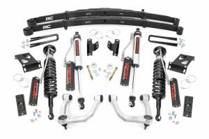 74252 | Rough Country 3.5 Inch Lift Kit For Toyota Tacoma 2/4WD | 2005-2023 | Front Vertex Adjustable Coilovers, Rear Vertex Shocks & Rear Leaf Springs