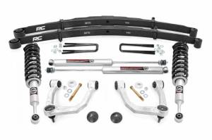 74232 | Rough Country 3.5 Inch Lift Kit With Upper Control Arms For Toyota Tacoma 4WD | 2005-2023 | Front Lifted Struts, Rear N3 Shocks & Rear Leaf Springs