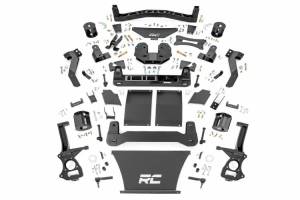 11100 | Rough Country 6 Inch Lift Kit Strut Spacers / Shock Extensions (2021-2024 Tahoe, Yukon 4WD)