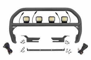 Rough Country - 51050 | Rough Country Nudge Bar For Ford Bronco 4WD | 2021-2023 | 3 Inch Osram Wide Angle Series (4) LED Lights - Image 1