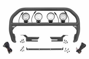 51049 | Rough Country Nudge Bar with 4 Inch Round LED Lights (2021-2024 Bronco 4WD)