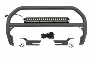 51046 | Rough Country Nudge Bar with 20 Inch Black Series Light Bar (2021-2024 Bronco 4WD)