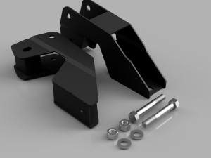 605095 | Traxda Radius Arm Drop Down Brackets (2014-2024 Ram 2500 4WD)