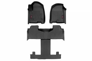 M-21712 | Rough Country FR & RR Floor Mats (2021-2024 Tahoe, Yukon 2WD/4WD | With Front Bucket Seats ONLY)