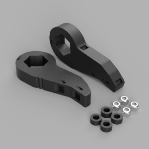 405050 | Traxda 1.5-2.25 Inch Front Suspension Leveling Kit (2020-2024 Silverado, Sierra 2500 HD, 3500 HD 2WD/4WD)