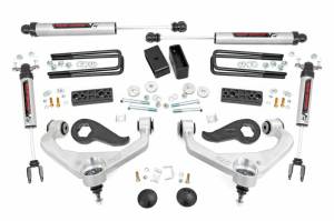 95670 | Rough Country 3 Inch Lift Kit With Aluminum Upper Control Arms V2 Shocks (2020-2025 Silverado, Sierra 3500 HD 2WD/4WD | Dual Rear Wheel | Factory Rear Over Loads)