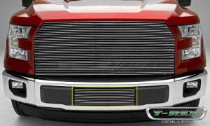 25573 | T-Rex Billet Series Bumper Grille | Horizontal | Aluminum | Polished | 1 Pc | Insert