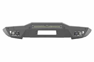 51076 | Rough Country Full Width Front Bumper For Ford Bronco 4WD | 2021-2023 | 20" Black Series, Black Series Flood & SAE Fog Cubes