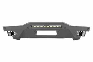 51078 | Rough Country High Clearance Front Bumper Kit For Ford Bronco 4WD | 2021-2023 | 20" Black Series White DRL, Black Series White DRL Cubes