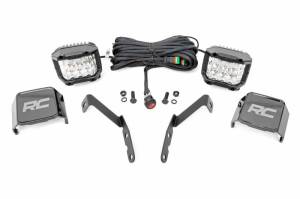 71062 | Rough Country LED Ditch Light Kit With 3 Inch Osram Wide Angle Series For Chevrolet / GMC | 2007-2014
