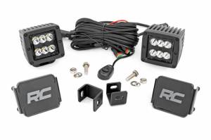 Rough Country - 71071 | Rough Country LED Ditch Light Kit For Toyota Tundra | 2022-2025 | Black Series With Spot Beam - Image 1