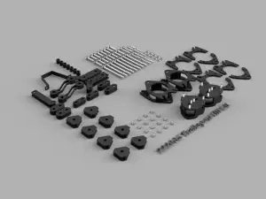 222065 | Traxda 3.0 Inch Front / 3 Inch Rear Suspension Lift Kit (2019-2024 Passport 2WD/4WD/AWD, 2016-2022 Pilot 2WD/4WD/AWD | Trailsport Edition)