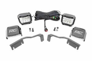 71068 | Rough Country LED Ditch Light Kit For Nissan Frontier | 2022-2023 | 3 Inch Osram Wide Angle Series