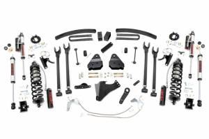 58459 | Rough Country 6 Inch Coilover Conversion Lift Kit With 4-LinK Setup For Ford F-250/F-350 Super Duty | 2008-2010 | Diesel, Rear Vertex Shocks