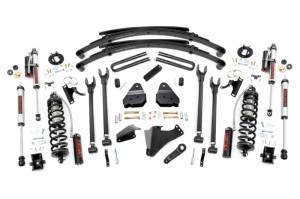 58259 | Rough Country 6 Inch Coilover Conversion Lift Kit With 4 Link Setup For Ford F-250/F-350 Super Duty | 2005-2007 | Diesel, Rear Vertex Shocks