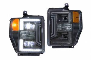 Morimoto - LF555 | Morimoto XB Hybrid LED Headlights With White DRL For Ford Super Duty | 2008-2010 | Pair - Image 1
