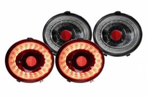 LF461.2 | Morimoto XB LED Tails Smoked With Sequential Turn Signal For Chevrolet Corvette C6 | 2005-2013 | Pair