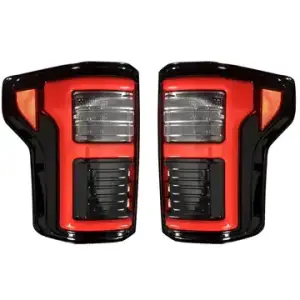 264468LEDBK | Ford F150 18-20 (Replaces OEM LED) Tail Lights OLED in Smoked