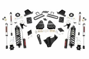 56358 | Rough Country 4.5 Inch Coilover Conversion Lift Kit For Ford F-250 Super Duty | 2011-2014 | Rear Factory Springs, V2 Monotube Shocks