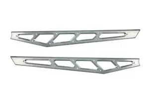 51443 | McGaughys Billet Face Plates RAW (fits Compression Struts) 2020-2025 GM 2500/3500 Truck