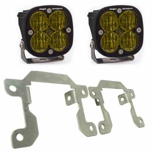 447716 | Baja Designs Squadron SAR Pocket Kit Amber Fog Lights For Ford Ranger/Bronco | 2019-2022 | With OE Plastic Bumper