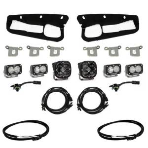 447761UP | Baja Designs Squadron SAE/S2 Sport Pocket Kit Fog Lights With Upfitter Connector For Ford Bronco | 2021-2022