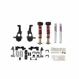 1041SPC | Belltech 2 to 4 Inch Front / 6 Inch Rear Complete Lowering Kit with Height Adjustable Coilovers (2019-2023 Silverado/Sierra 1500 4WD)
