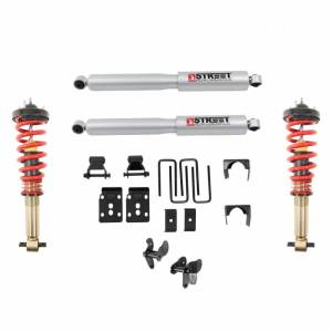 1054SPC | Belltech 1 to 3.5 Front / 5.5 Inch Rear Complete Lowering Kit with Height Adjustable Coilovers (2021-2023 F150 4WD)