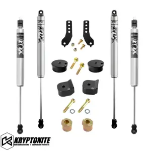Kryptonite - KRFD17STAGE1FOX | Kryptonite Stage 1 Leveling Kit w/ Fox Shocks (2017-2024 F250, F350 Super Duty) - Image 1