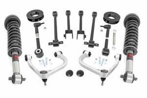 Rough Country - 40240 | Rough Country 3 Inch Lift Kit With Upper Control Arms For Ford Expedition 4WD | 2018-2023 | M1 Monotube Struts - Image 1