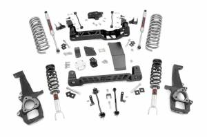 33240 | Rough Country 6 Inch Lift Kit For Ram 1500 4WD (2012-2018 ) / 1500 Classic (2019-2023) | Front M1 Monotube Strut, Rear M1 Shocks & Variable Rate Coils