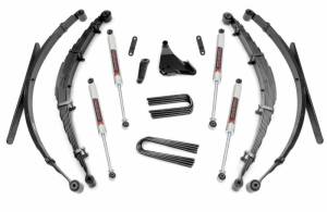 49740 | Rough Country 6 Inch Lift Kit With Rear Leaf Springs For Ford F-250/F-350 Super Duty 4WD | 1999-2004 | M1 Shocks