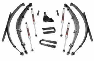 50140 | Rough Country 4 Inch Lift Kit With Rear Leaf Springs For Ford F-250/F-350 Super Duty 4WD | 1999-2004 | Pre-Production 3-1-1999 | M1 Shocks