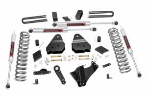 56340 | Rough Country 4.5 Inch Lift Kit For Ford Super Duty 4WD | 2011-2014 | Diesel, Rear Factory Overload Springs, M1 Shocks