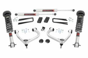 57740 | Rough Country 3 Inch Lift Kit For Ford F-150 4WD | 2021-2023 | M1 Struts, M1 Shocks