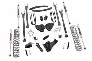 58040 | Rough Country 6 Inch Lift Kit For Ford  F-250/F-350 Super Duty | 2005-2007 | Diesel, M1 Shock, Rear Factory Overload Springs