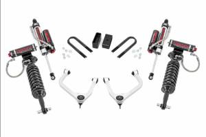 28250 | Rough Country 3.5 Inch Lift Kit With Aluminum Control Arms Vertex Coilovers / Vertex Rear Shocks (2019-2024 Silverado 1500 2WD/4WD | Mono Leaf Springs)