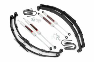 61540 | Rough Country 2.5 Inch Lift Kit With Leaf Springs For Jeep Wrangler YJ 4WD | 1987-1995 | M1 Shocks