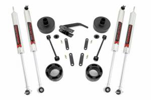 65740 | Rough Country 2.5 Inch Lift Kit For Jeep Wrangler JK | 2007-2018 | M1 Shocks