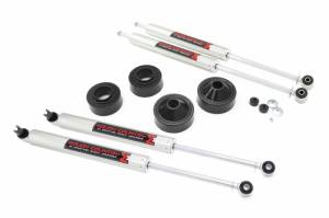 65140 | Rough Country 1.75 Inch Lift Kit With Spacers For Jeep Wrangler JK | 2007-2018 | M1 Shocks