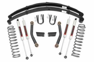 63041 | Rough Country 3 Inch Suspension Lift Kit with M1 Monotube N3 Shocks Rear Leafs (1984-2001 Cherokee XJ 2WD/4WD)