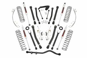 Rough Country - 67340 | Rough Country 4 Inch Lift Kit For Jeep Wrangler JK 2007-2018 | 2 Door, M1 Shocks - Image 1