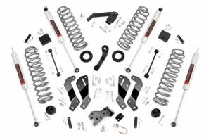 69340 | Rough Country 3.5 Inch Lift Kit With Control Arm Drop For Jeep Wrangler JK 4WD | 2007-2018 | M1 Shocks