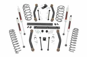 90640 | Rough Country 4 Inch Lift Kit For Jeep Wrangler TJ 4WD | 1997-2002 | M1 Shocks